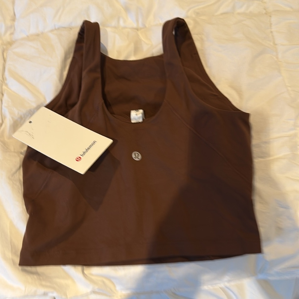 Lululemon Nwt Align, High Neck Tank Java Size 4 - image 3
